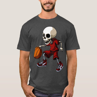 T-shirt Skulls basketball player / basketball skull T-Shir