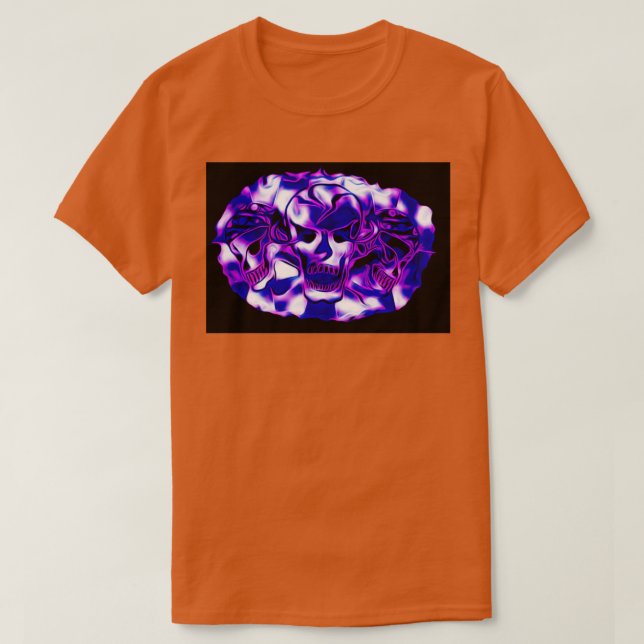T-shirt Skulls Color Purple (Design devant)