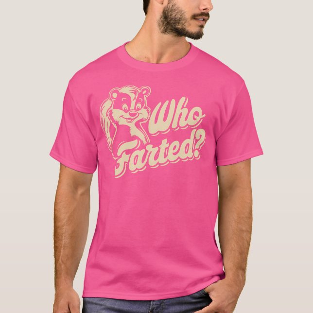 T-shirt Skunk Qui A Farnagé Funny Skunk Fart (Devant)