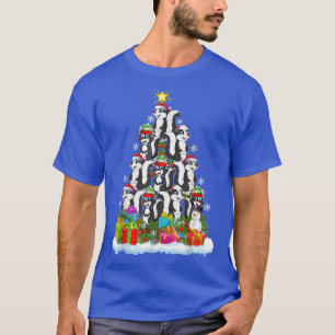 T-shirt Skunk Xmas Tree Lighting Santa Skunk Christmas