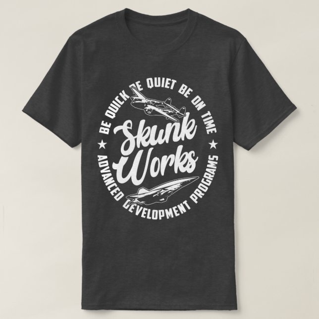 T-shirt Skunkworks Lightning Programme de développement av (Design devant)