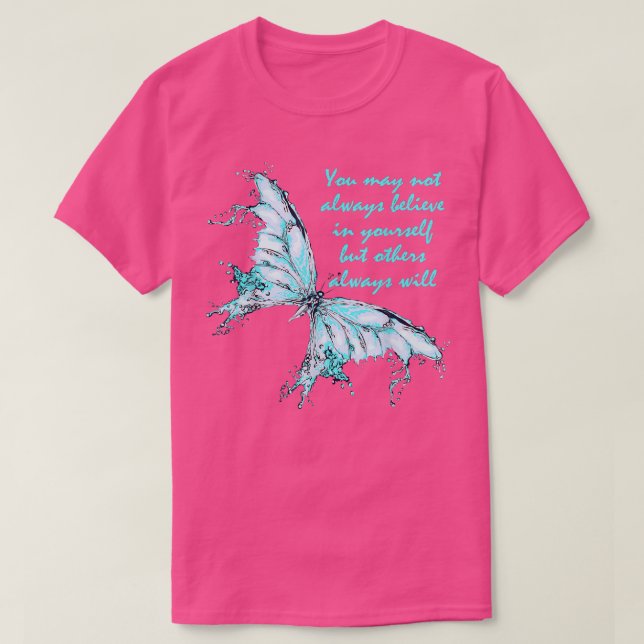 T-shirt Sky Blue Butterfly Mental Health Awareness6298 282 (Design devant)