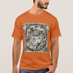 T-shirt Sky Constellations Carte Vintage