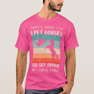 T-shirt Sky Diver Horse Femmes Sky Plongée