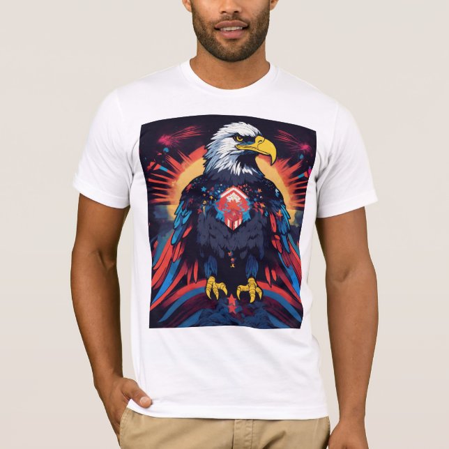 T-shirt Sky Guardian : bombarder l'aigle" (Devant)
