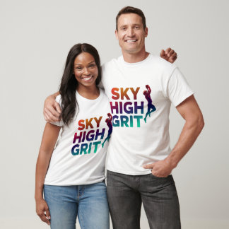 T-shirt Sky High Grit Football Motivational Sports