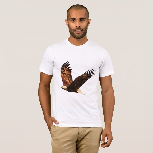 T-shirt Sky Sovereign : Aigle majestueux (Devant entier)