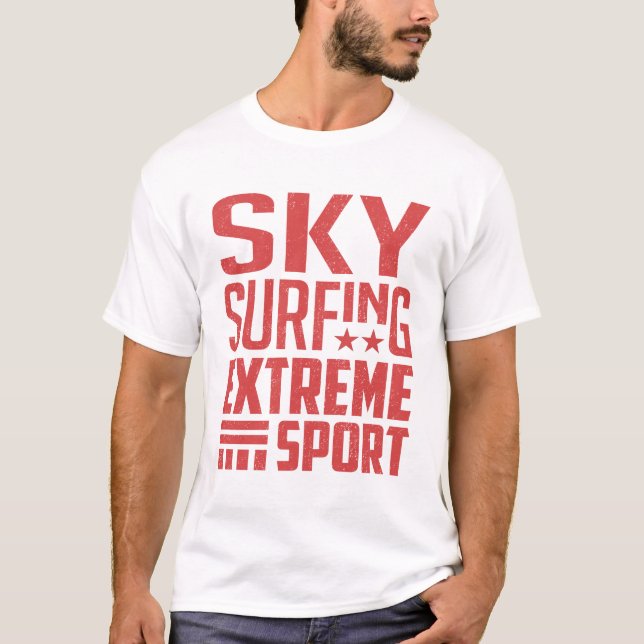 T-shirt Sky Surfing - Extreme Sport Cadeau (Devant)
