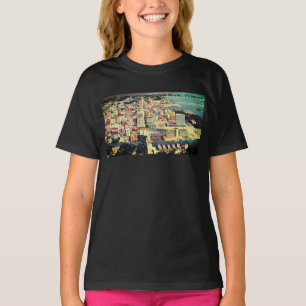 T-shirt Sky vintage Vue sur le centre-ville de Miami, Flor