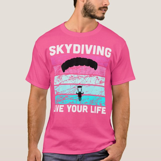 T-shirt Skydive En Couleurs Pour Instructeur Skydiving (Devant)