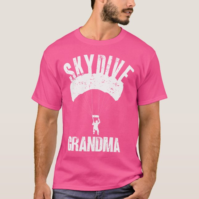 T-shirt Skydive Grandma Skydiver Skydiver (Devant)