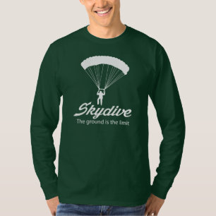 T-shirt Skydive la terre est la limite