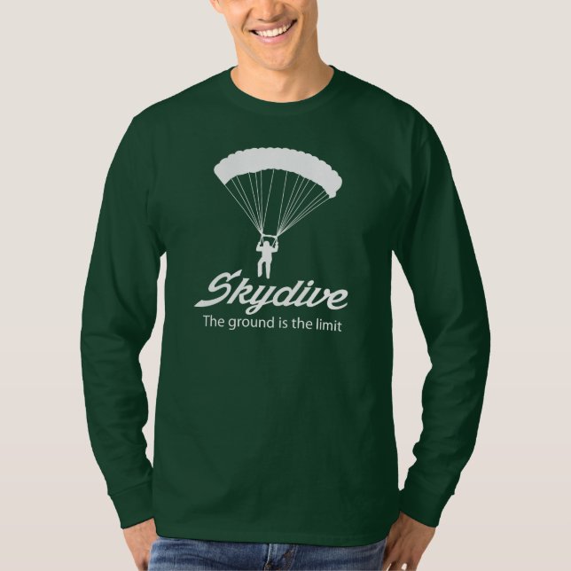 T-shirt Skydive la terre est la limite (Devant)
