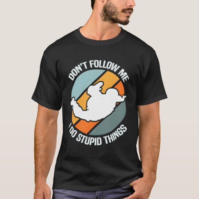T-shirt Skydive Skydive Parachute Skydiver (Devant)