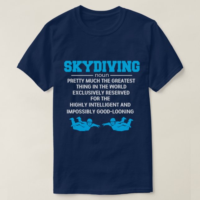 T-shirt Skydive Skydive Skydiver Parachute Base Jump 7 (Design devant)