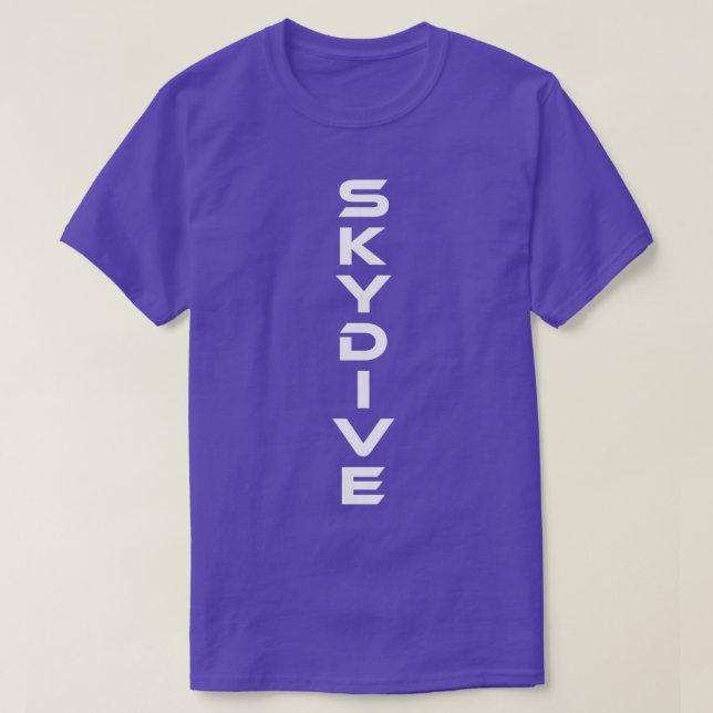 T-shirt Skydive Skydiver Skydiver Parachute (Design devant)