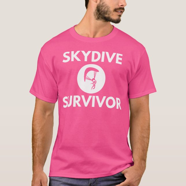 T-shirt Skydive Survivor Funny Skydiving (Devant)