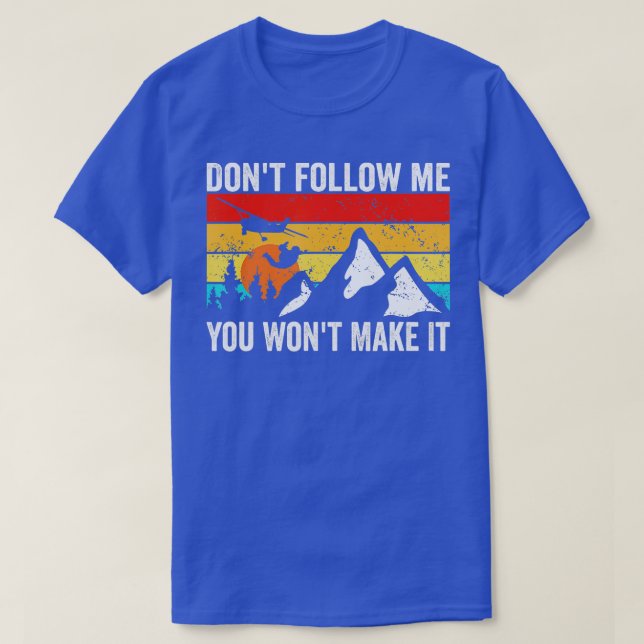T-shirt Skydiver Dont follow me I do stupid Things Skydivi (Design devant)