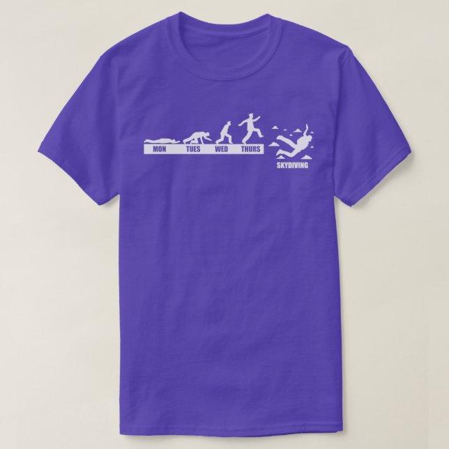 T-shirt Skydiver Programmation Skydiver Skydive Parachutag (Design devant)