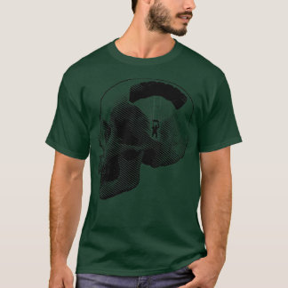 T-shirt Skydiver Skull amusant Skydiving Parachute Skydive