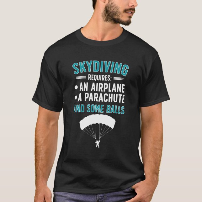 T-shirt Skydiver Skydive Skydive Skydive (Devant)