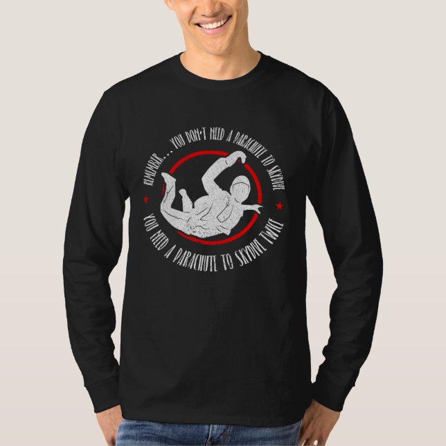 T-shirt Skydiving and Skydiver Quote (Devant)