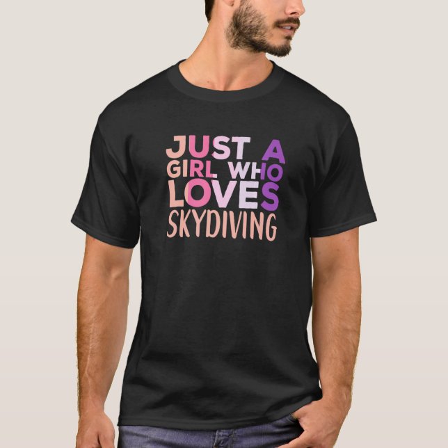 T-shirt Skydiving Apparel Parachute Skydiver for Women   (Devant)