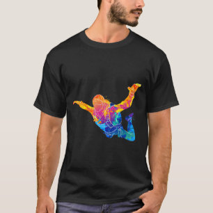 T-shirt Skydiving Art Skydiver Parachutist Jumprt Parachut
