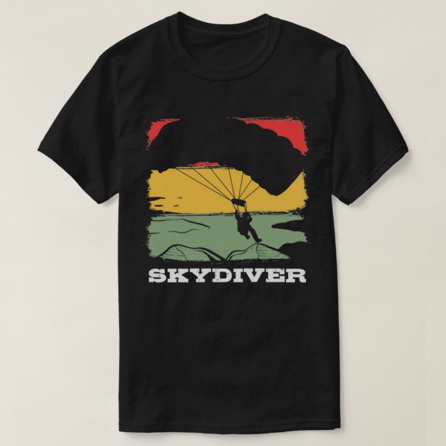 T-shirt Skydiving Basejumper Parapente Sports Aériens (Design devant)