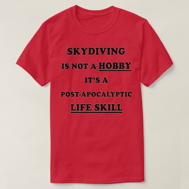 T-shirt Skydiving Birthday Christmas GiftPresent (Design devant)