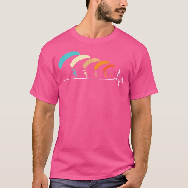 T-shirt Skydiving Heartbeat Skydiving (Devant)