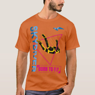 T-SHIRT SKYDIVING INTERNATIONAL ART PRO SKYDIVER ORIGINE