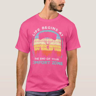 T-shirt Skydiving - La Vie Commence À La Fin De Votre Conf