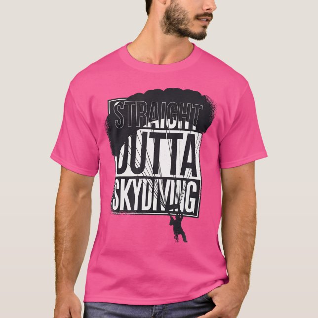 T-shirt Skydiving Parachute Skydive (Devant)