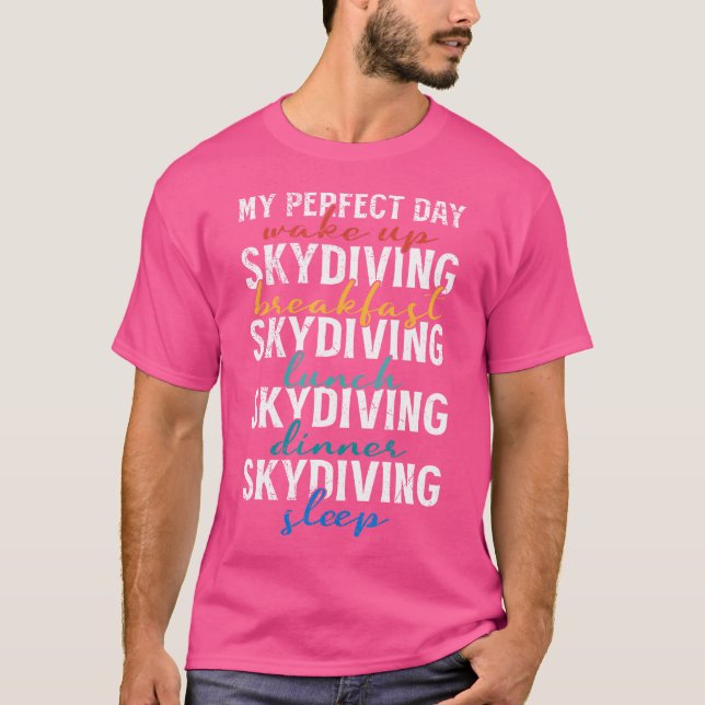 T-shirt Skydiving Parachuting Tandem Skydiving Extreme Spo (Devant)
