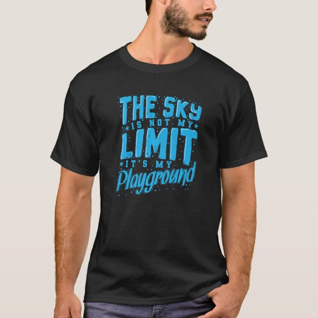 T-shirt Skydiving The Sky is not my Limit Premium (Devant)