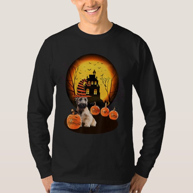 T-shirt Skye Terrier Halloween For Kids Mom Dad Love Dog (Devant)
