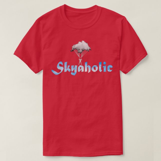 T-shirt Skyholic Skydiving (Design devant)