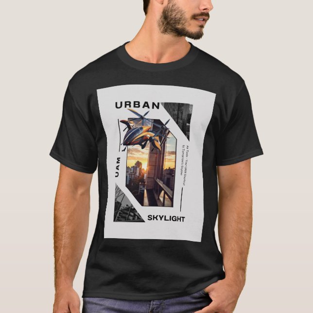 T-shirt Skylight urbain pour Air Taxi AAM UAM VTOL EVTOL (Devant)