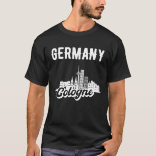 T-shirt Skyline Allemagne de Cologne