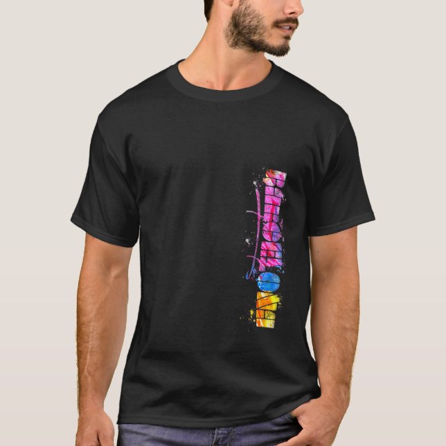 T-shirt Skyline Barcelone Cityscape (Devant)