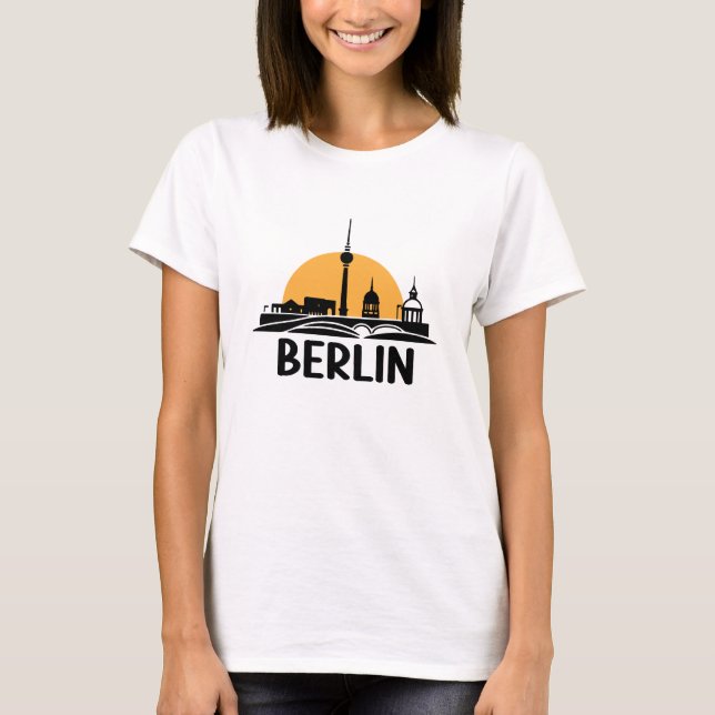 T-shirt skyline berlin (Devant)