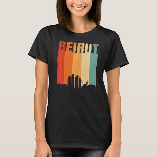 T-shirt Skyline de Beyrouth (Devant)