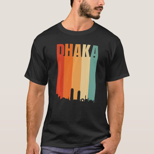T-shirt Skyline de Dacca (Devant)