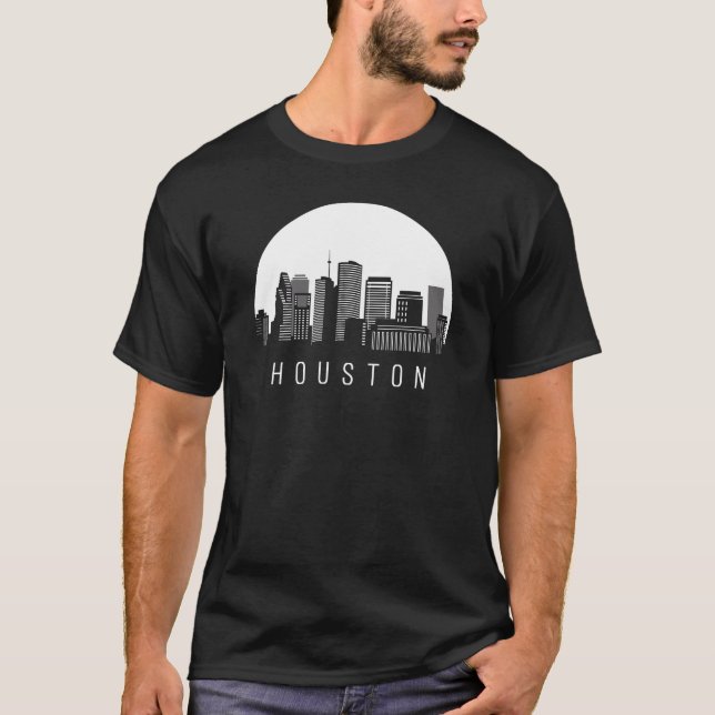 T-shirt Skyline de Houston au Texas (Devant)