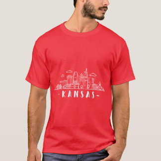 T-shirt Skyline de la ville de Kansas