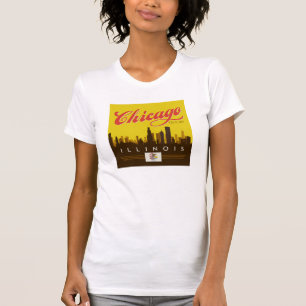 T-shirt Skyline de l'Illinois