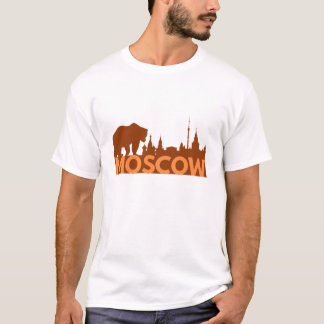 T-shirt Skyline de Moscou et Ours russe