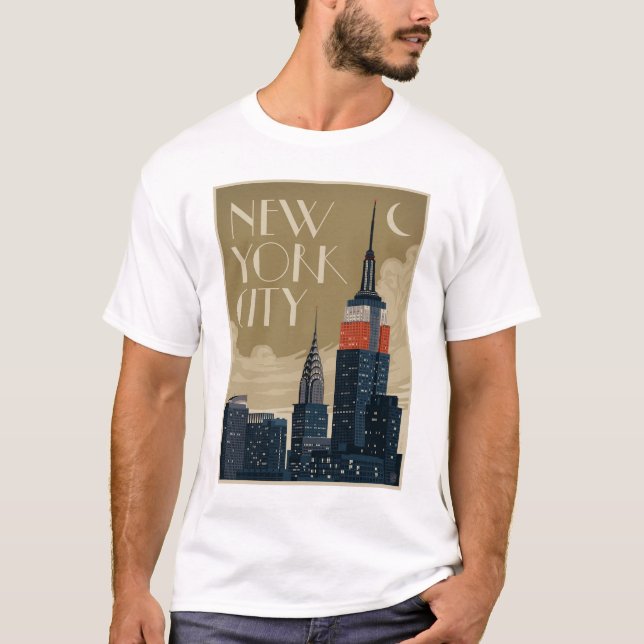 T-shirt Skyline de New York (Devant)