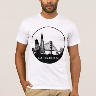 T-shirt Skyline de San Francisco en Californie